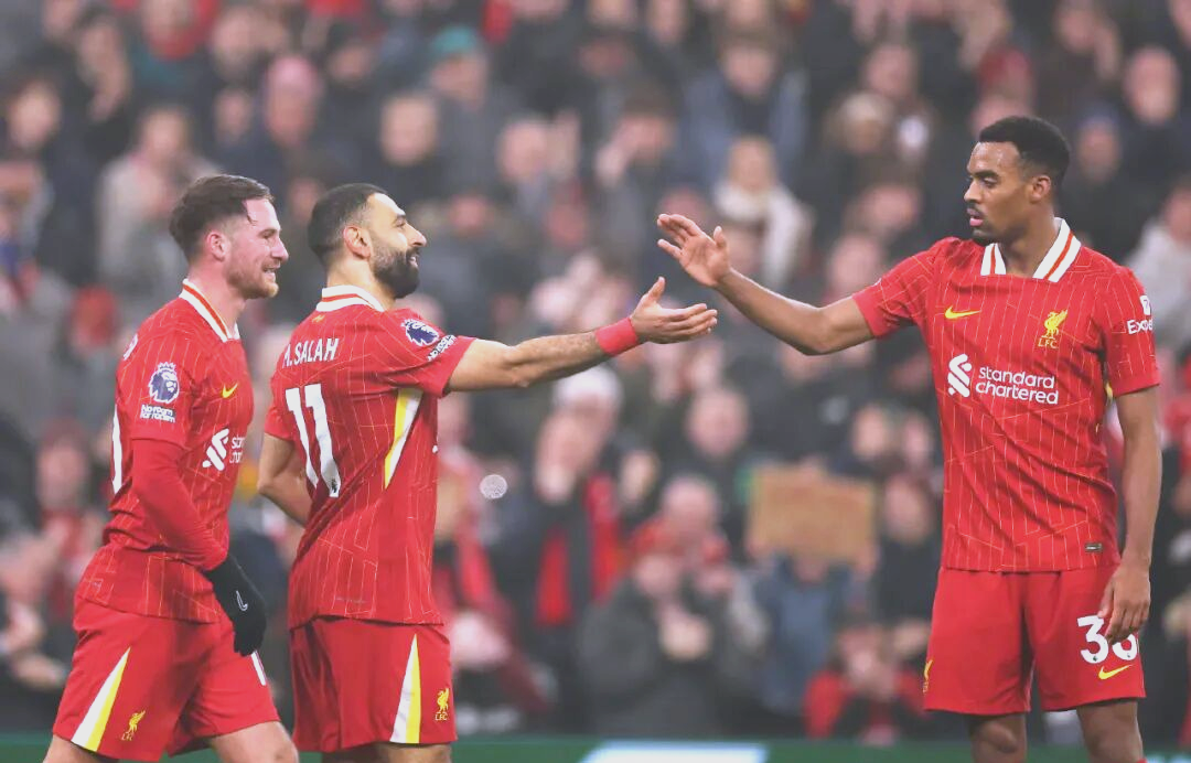 利物浦客场逆转莱斯特城，领先积分榜第一位